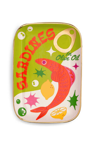 Sardines Ceramic Trinket Tray image number 1