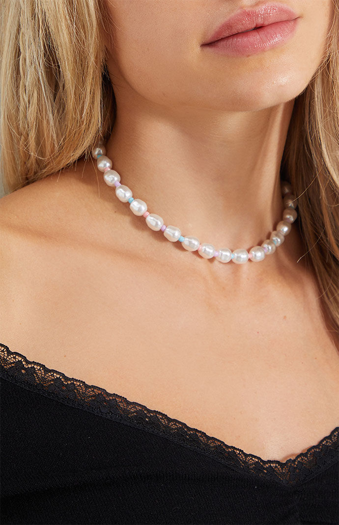 Frasier Sterling x PacSun Pearl Choker Necklace PacSun