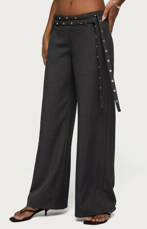 Cruz Double Belt Baggy Tailored Pants image number 2