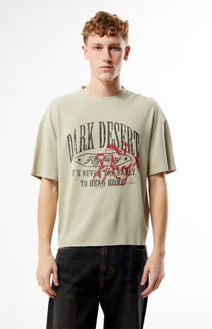 Dark Desert Waffle Knit T-Shirt image number 1