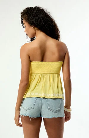 Gracie Smocked Babydoll Tube Top image number 5
