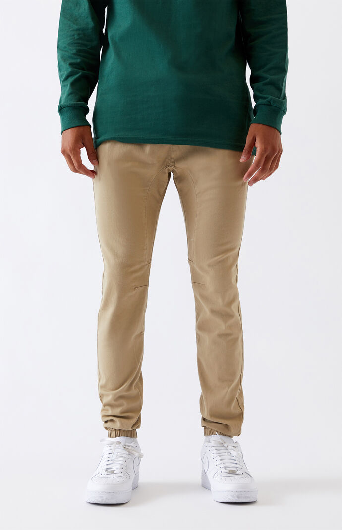 Skinny khaki joggers 2025