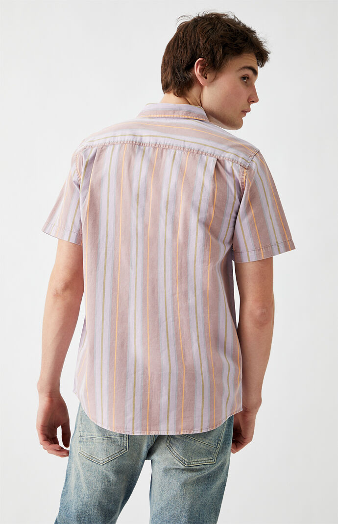 Striped Roian Short Sleeve Button Up Shirt