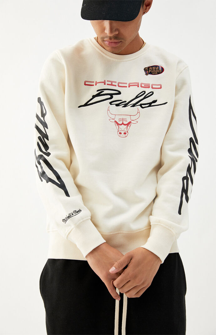Bulls Flames Crew Neck Sweatshirt