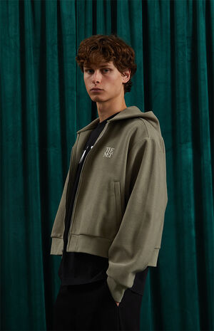 x Pacsun Cropped Full Zip Hoodie image number 3