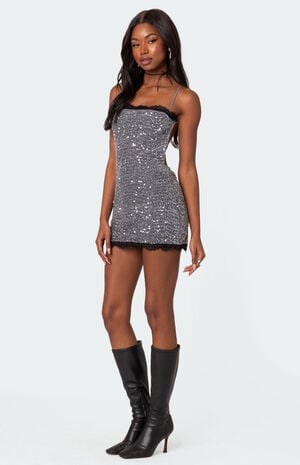 Sylvester Open Back Sequin Mini Dress image number 1