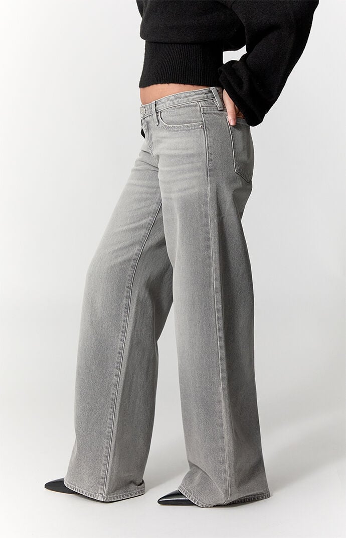 Pacsun Kaia Ultimate Low Rise Baggy Jeans Gray