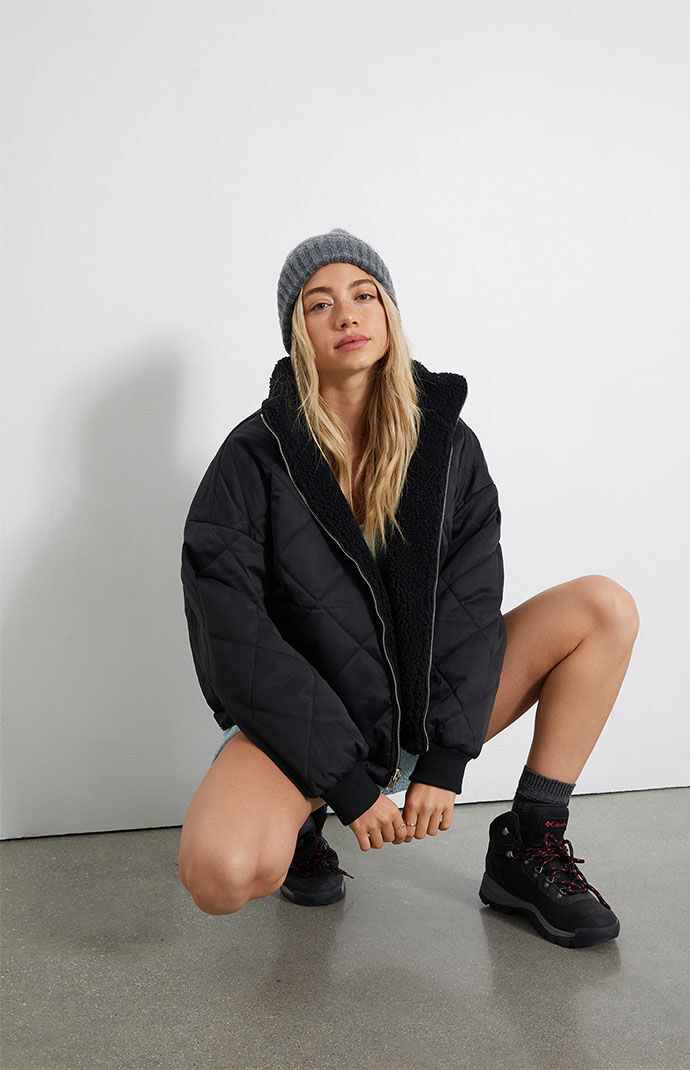 LA Hearts Reversible Sherpa Jacket PacSun