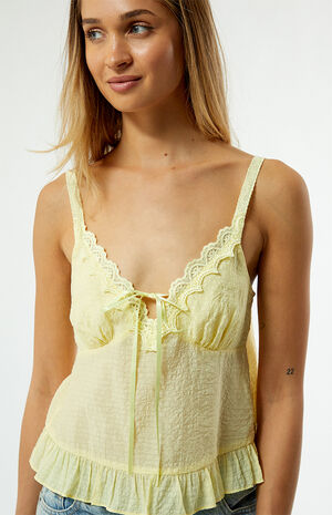 Mae Trim Tie Front Tank Top image number 2