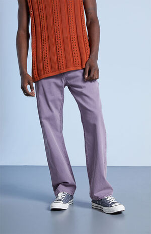Purple Straight Carpenter Jeans image number 2
