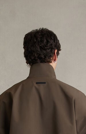 Brown Active Trace Half Zip Track Jacket image number 5