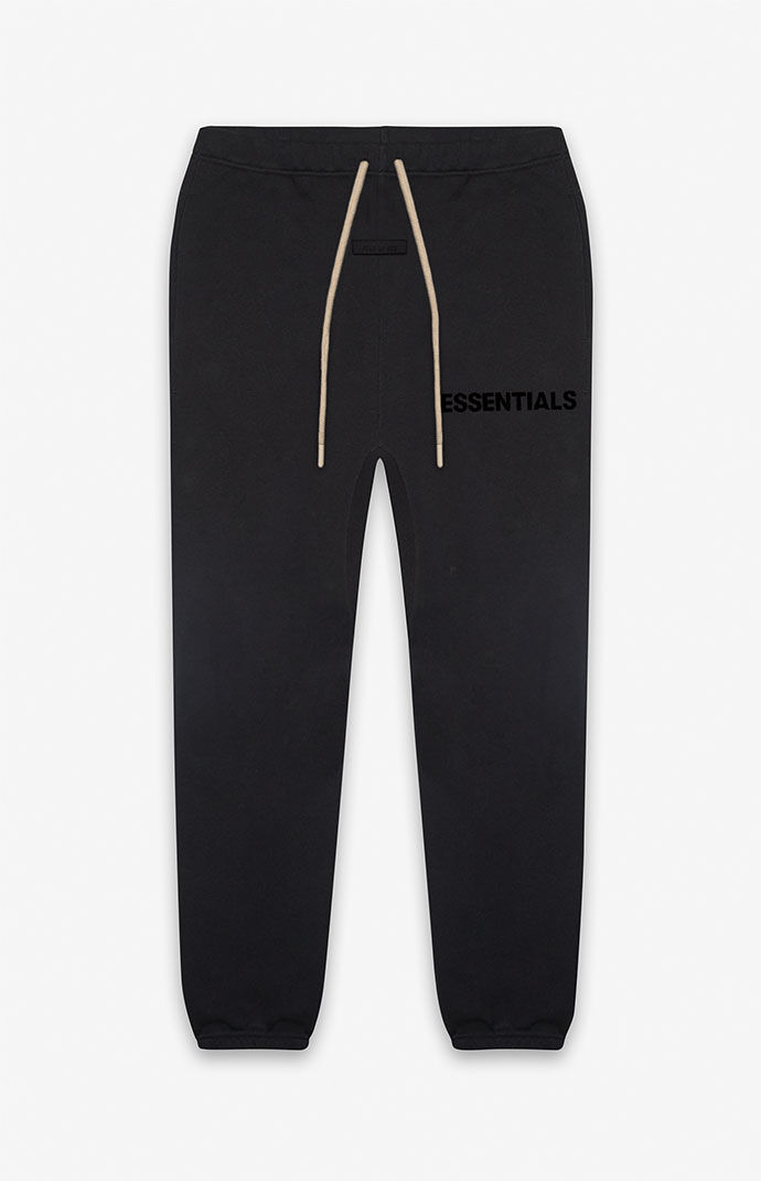 Kids Fear of God Essentials Jet Black Sweatpants | PacSun