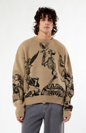 Prayers Up Cropped Sweater image number 3