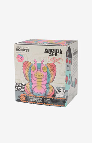 Godzilla Mothra 343 (Sofubi Spray Glitter) Knit Series Vinyl Figure image number 6