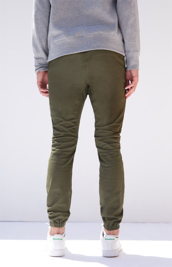 Pacsun drop skinny black cheap jogger pants