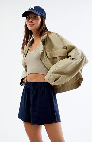 Pull-On Linen Shorts image number 1