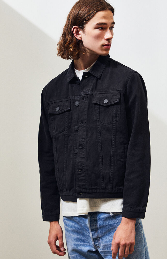 pacsun black jean jacket
