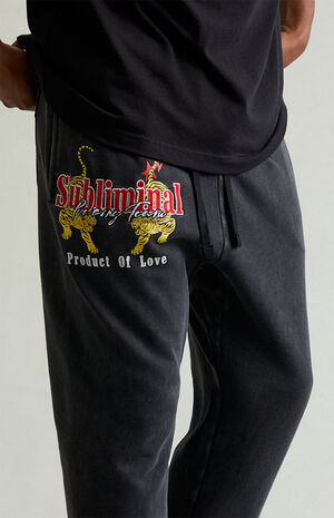 Subliminal Fleece Straight Leg Sweatpants image number 4