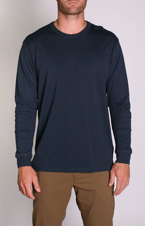 Navy Density Premium Long Sleeve T-Shirt image number 4