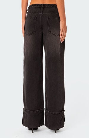 Vesper Cuffed Low Rise Jeans image number 5