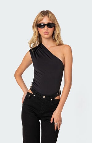 Tabby Gathered One Shoulder Top image number 1