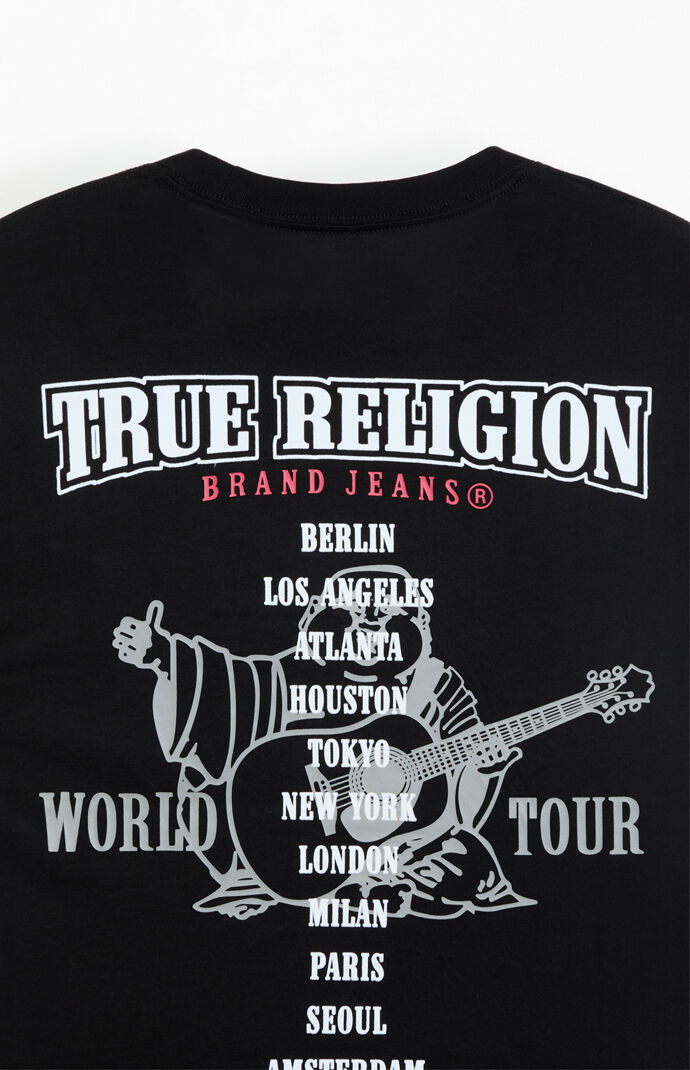 True Religion Flocked World Tour T-Shirt | PacSun