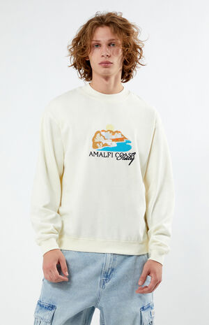 Amalfi Coast Embroidery Crew Neck Sweatshirt image number 1