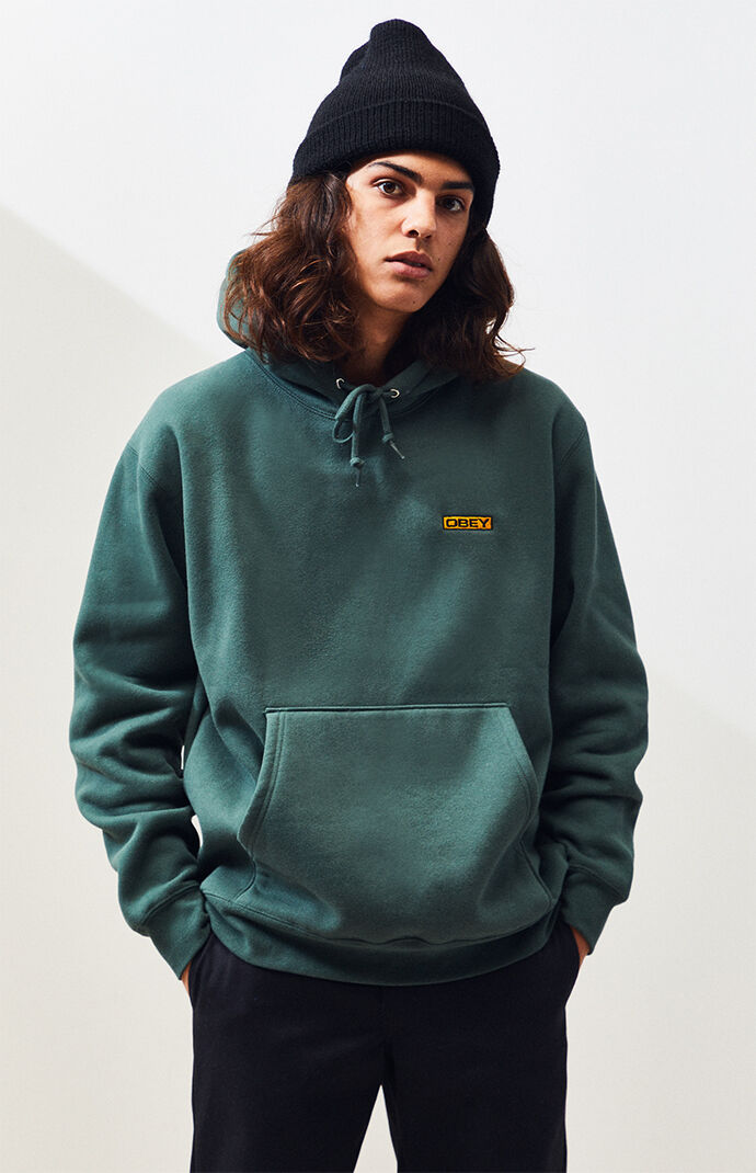 Obey hoodie green online