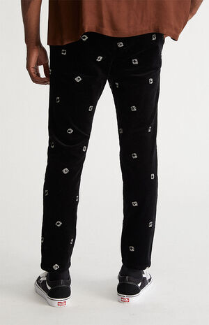 Dice Embroidered CorduroyTrouser Pants image number 4