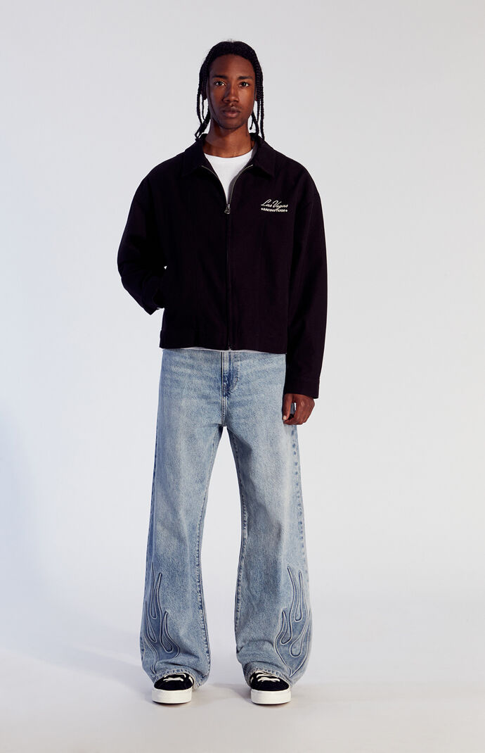 Pacsun Blake Extreme Baggy Jeans Flame Light Indigo | Pacsun