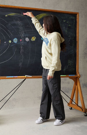 Black Baggy Cargo Pants image number 2