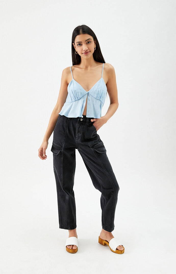 Button Front Cami Top