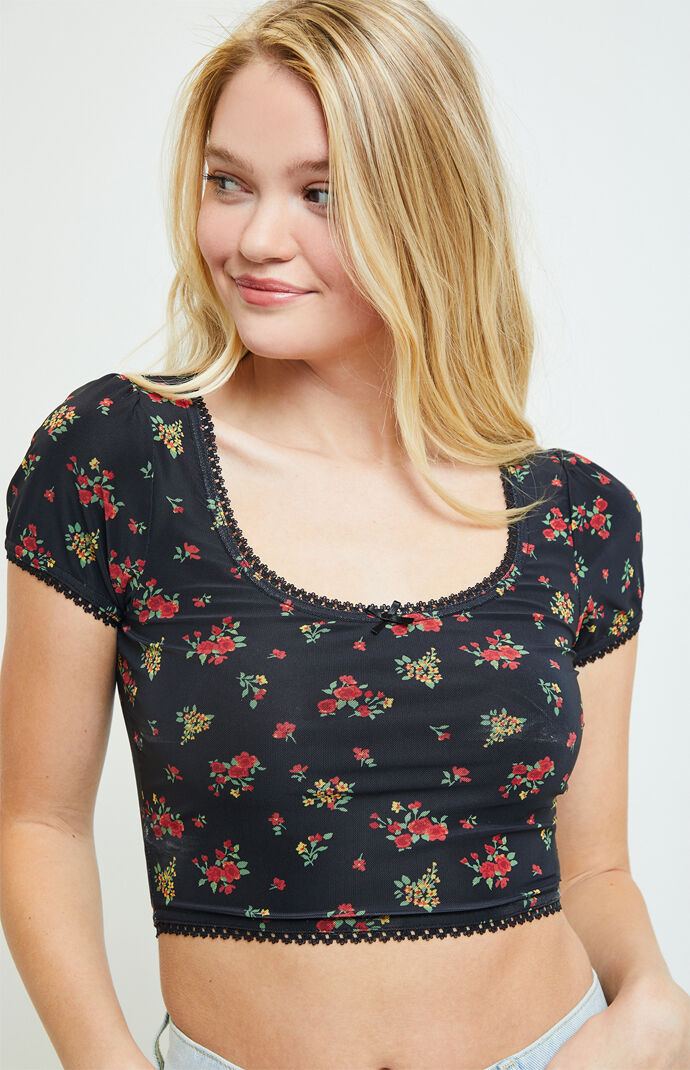 Mesh Bow T-Shirt