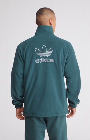 Trefoil Polar Fleece Full Zip Sweater image number 4