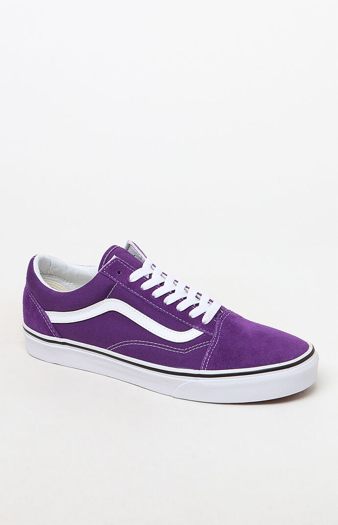 purple vans old school