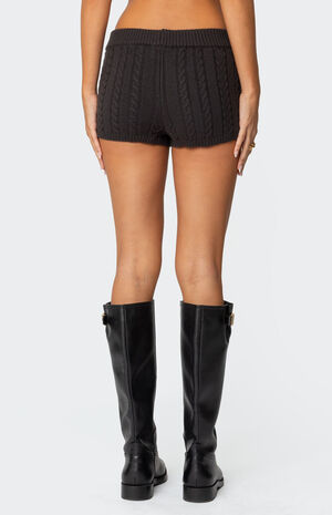 Avey Cable Knit Shorts image number 5
