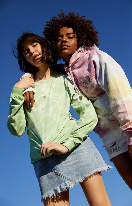 Tie-Dyed Good Day Daisies Long Sleeve T-Shirt