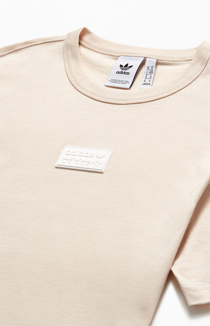Cream RYV Silicone Badge T-Shirt
