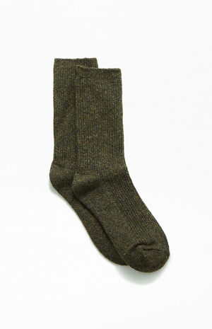 Olive Cozy Socks image number 2