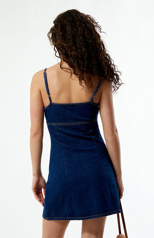 Denim Bustier Mini Dress image number 4