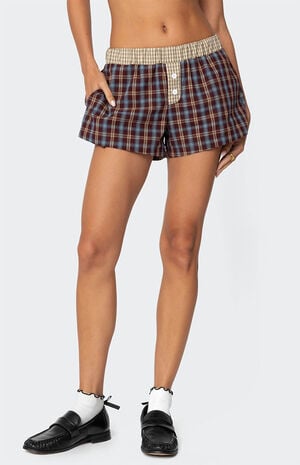 Mixed Plaid Boxer Shorts image number 2