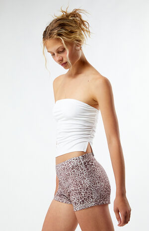 Leopard Print Micro Shorts image number 2