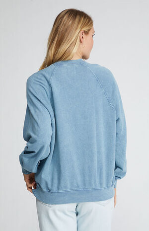 x The Salty Blonde Organic Coastal Crew Oversized Crewneck Sweatshirt image number 4