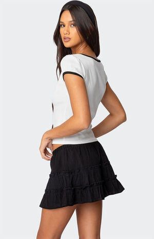 Rashelle Contrast Bow Top image number 4