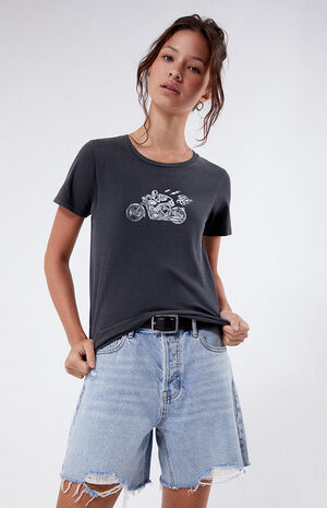 Skeleton Motorcycle Baby T-Shirt image number 1