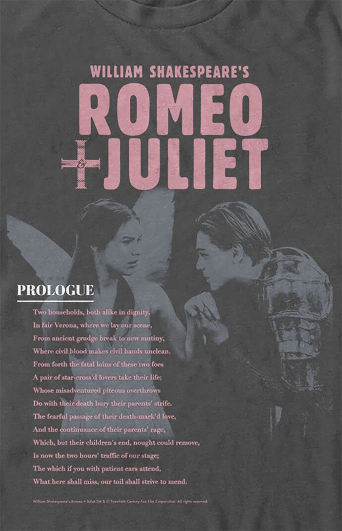 Romeo And Juliet Prologue T-Shirt
