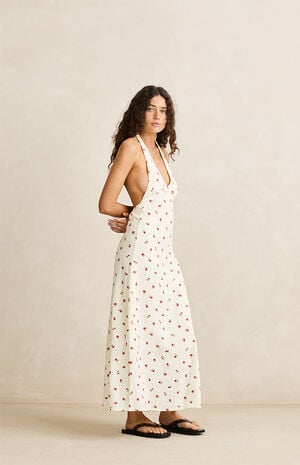 Mila Floral Halter Midi Dress image number 4