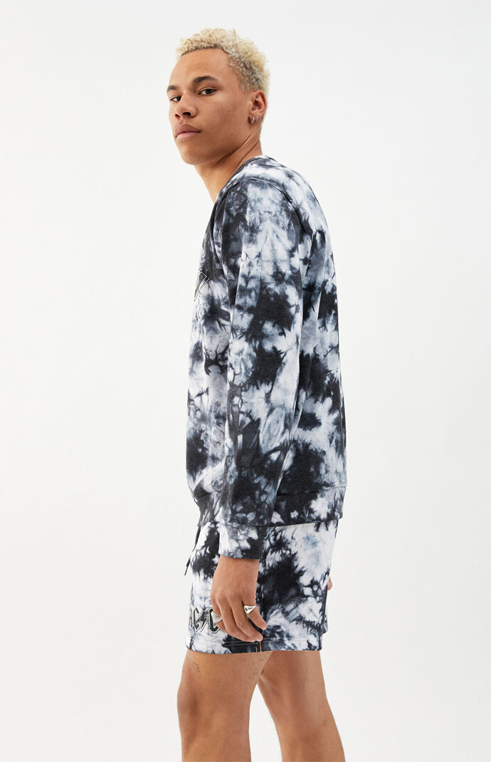 AC/DC Tie-Dye Crew Neck Sweatshirt