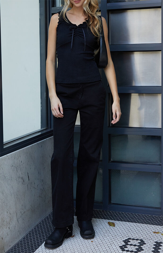 John Galt Black Malena Top