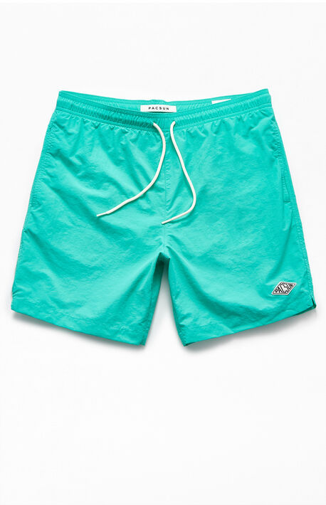 Solid 17" Swim Trunks